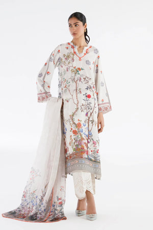New In '26 - Stitched Printed Crepe Shirt + Dupatta | SS26STP715P2D