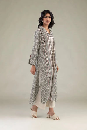 New In '26 - Cambric Longline Kurta | 1-26-243-A-G1