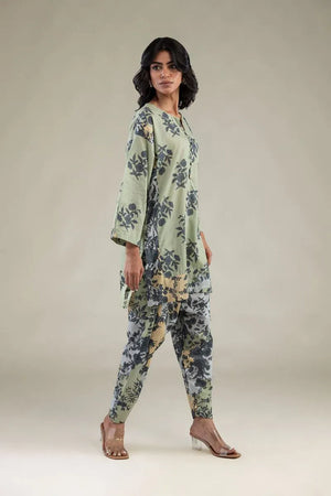 New In '26 - Floral Cambric Shalwar | 1-26-248-B-F1
