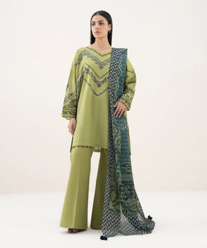 Intermix '26 - 3 Piece - Embroidered Cotton Suit | 3PESTS26V05B