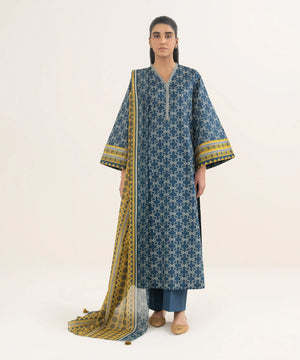 Intermix '26 - 3 Piece - Printed Lawn Suit | U3PDDS26V097