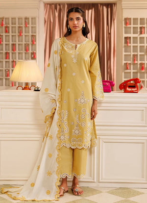 Hotel Heart Club '26 - Embroidered 3 PC Suit | 15812/401/505