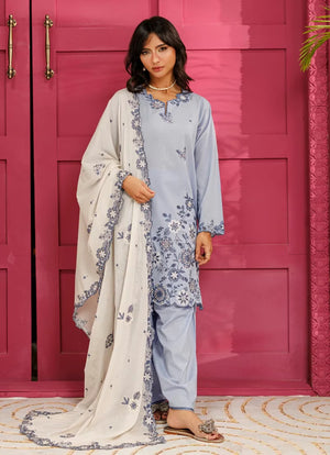 Hotel Heart Club '26 - Embroidered 3 PC Suit | 15690/401/573