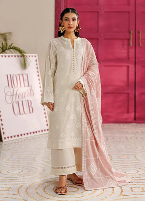 Hotel Heart Club '26 - Embroidered 3 PC Suit | 15993/401/105