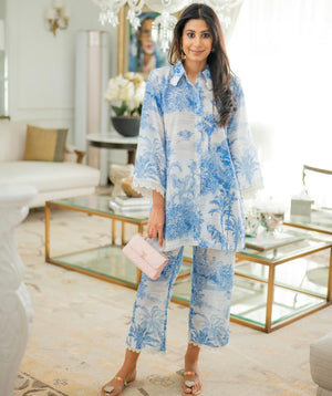 Summer Lawn '26 - Its a Jungle Out there (Blue Stitched)