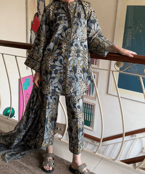 Digitally Printed Winter Shawl Collection '25 - Lush Folliage