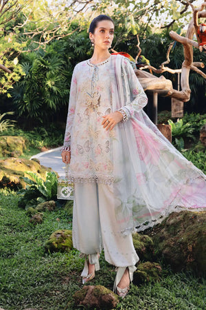 M-prints '26 - 3 Piece Unstitched Embroidered Lawn Suit | MPT-2901-A