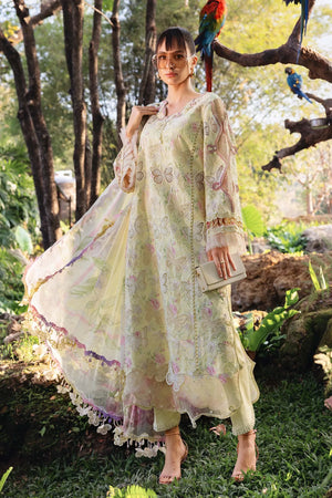 M-prints '26 - 3 Piece Unstitched Embroidered Lawn Suit | MPT-2901-B