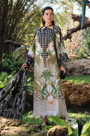 M-prints '26 - 3 Piece Unstitched Embroidered Lawn Suit | MPT-2905-A