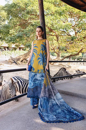 M-prints '26 - 3 Piece Unstitched Embroidered Lawn Suit | MPT-2911-A