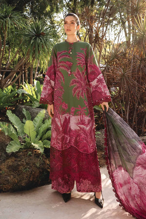M-prints '26 - 3 Piece Unstitched Embroidered Lawn Suit | MPT-2911-B