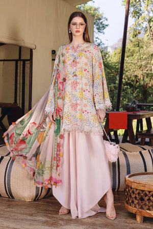 M-prints '26 - 3 Piece Unstitched Embroidered Lawn Suit | MPT-2914-A