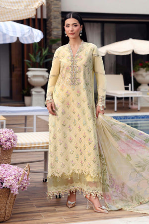 MPrints The Sun Club '26 - 3 Piece Unstitched Embroidered Lawn Suit | MPA3001-999-00A