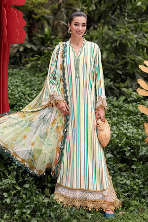 MPrints The Sun Club '26 - 3 Piece Unstitched Embroidered Jacquard Suit | MPB3002-999-00B