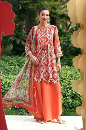 MPrints The Sun Club '26 - 3 Piece Unstitched Embroidered Lawn Suit | MPA3003-999-00A