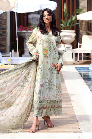 MPrints The Sun Club '26 - 3 Piece Unstitched Embroidered Lawn Suit | MPB3004-999-00B