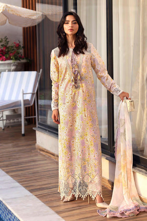 MPrints The Sun Club '26 - 3 Piece Unstitched Embroidered Lawn Suit | MPB3007-999-00B