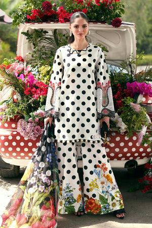 MPrints The Sun Club '26 - 3 Piece Unstitched Embroidered Lawn Suit | MPA3008-999-00A