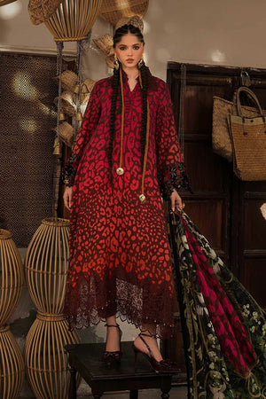 M Prints '26 - 3 Piece Unstitched Embroidered Linen Suit | MPT-3101-A
