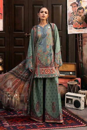 M Prints '26 - 3 Piece Unstitched Embroidered Cambric Suit | MPT-3102-A