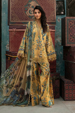 M Prints '26 - 3 Piece Unstitched Embroidered Cambric Suit | MPT-3106-A