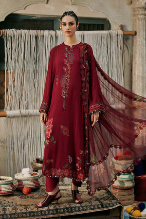M Prints '26 - 3 Piece Unstitched Embroidered Dobby Linen Suit | MPT-3110-A