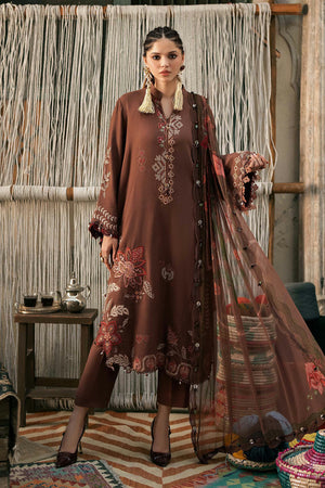 M Prints '26 - 3 Piece Unstitched Embroidered Dobby Linen Suit | MPT-3110-B