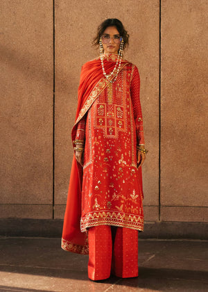 Eid Prints '26 - Patakha - Scarlet