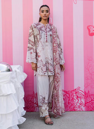 Printopia '26 - Printed Embroidered 3 PC Suit | 17100/201/575