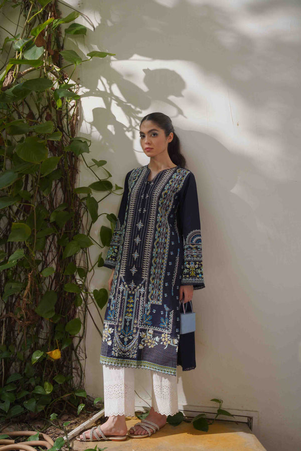 Eid Edit '24 - Bluebell Kurta - Navy Blue