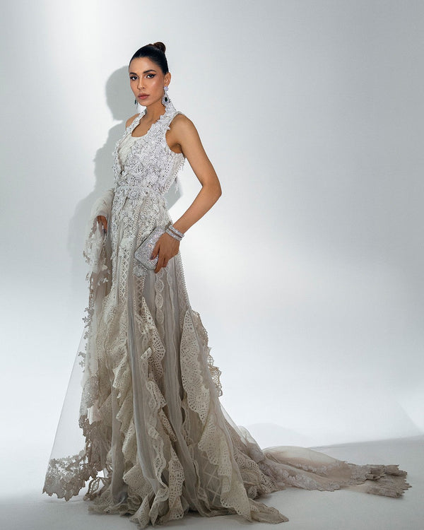 Bridal Couture - White Ruffles