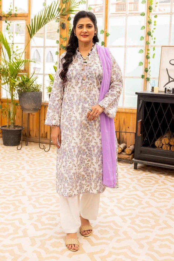Gul Ahmed Tribute To Mothers '24 - Printed Lawn Unstitched Shirt SL-42006