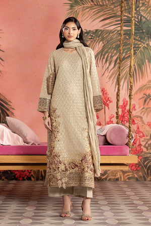 Stitched Embroidered Georgette Suit | SS26EXE630P3