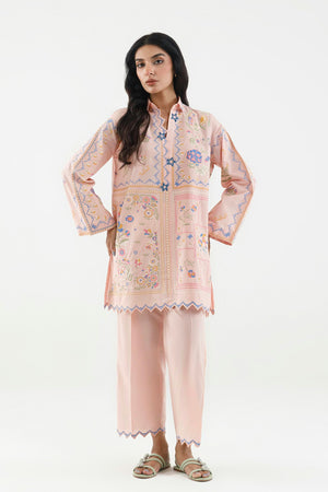 New In '26 - Stitched Embroidered Lawn Shirt+ Culotte | SS26SGE463P2T