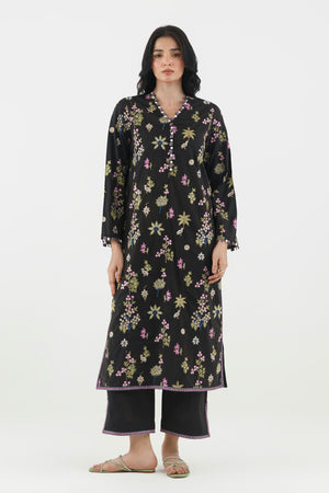 New In '26 - Stitched Embroidered Lawn Shirt + Culotte | SS26SGE514P2T