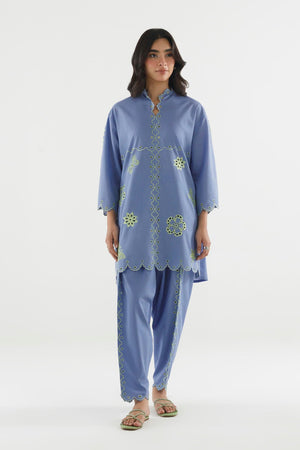 New In '26 - Stitched Embroidered Lawn Shirt+ Shalwar | SS26ESE383P2T