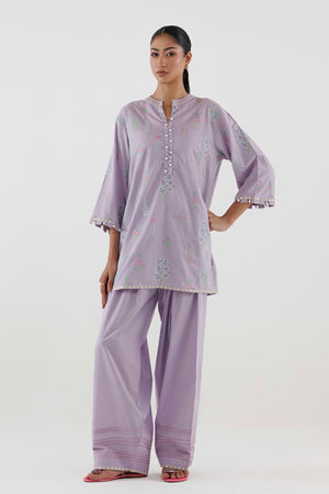New In '26 - Stitched Embroidered Lawn Shirt+ Shalwar | SS26SGE515P2T
