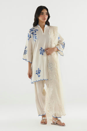 New In '26 - Stitched Embroidered Lawn Suit | SS26ESE321P3