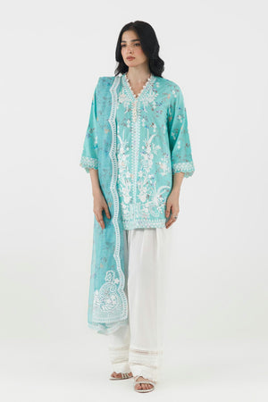 New In '26 - Stitched Embroidered Lawn Suit | SS26ESE373P3