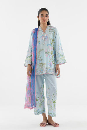 New In '26 - Stitched Embroidered Muzlin Cambric Suit | SS26MUZ212BP3
