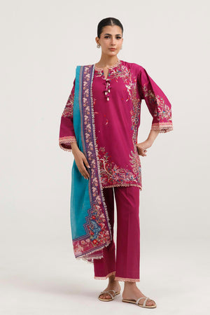 Stitched Embroidered Muzlin Lawn Suit | SS26MUZ216BP3