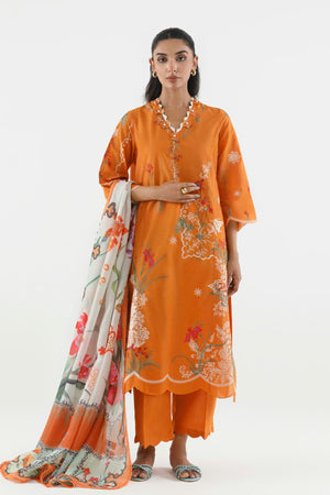New In '26 - Stitched Embroidered Muzlin Suit | SS26MUZ103AP3