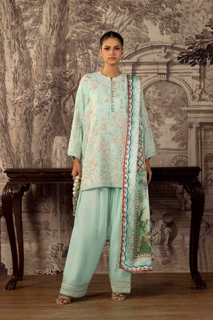 Fall Winter '26 - Stitched Embroidered Raw Silk Suit | SS26SGE505P3