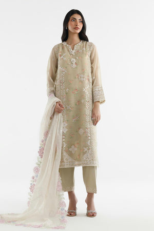 New In '26 - Stitched Embroidered Slub Suit | SS26SGE533P3