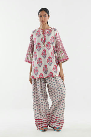 Fall Winter '26 - Stitched Embroidered Woven Jacquard Shirt+ Shalwar | FW26ESE503P2T
