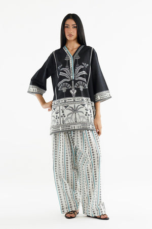 Fall Winter '26 - Stitched Printed Cotton Khaddar Shirt+ Shalwar | FW26BSP337P2T