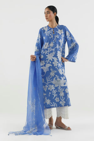 New In '26 - Stitched Printed Crepe Shirt + Dupatta | SS26STP777P2D