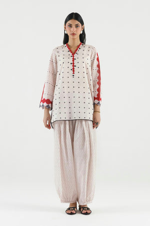 Basics '26 - Stitched Printed Dobby Shirt+ Shalwar | SS26BSP301P2T