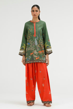 Basics '26 - Stitched Printed Dobby Shirt+ Shalwar | SS26BSP218P2T