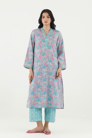 New In '26 - Stitched Printed Fancy Dobby Shirt + Culotte | SS26BSP244P2T